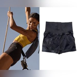 Free People Movement Good Karma Running Shorts Washed Black XS/S & M/L NEW